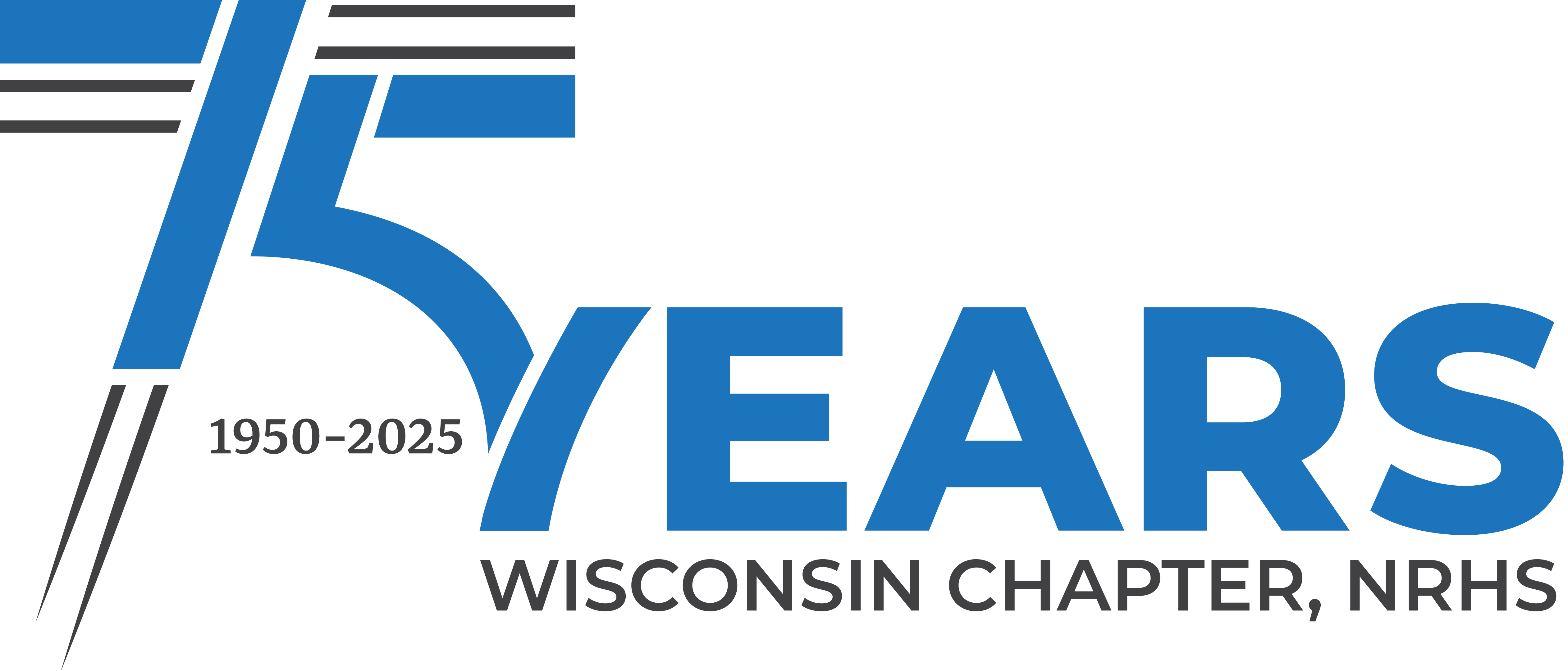 NRHS Wisconsin Chapter 75 Years Logo